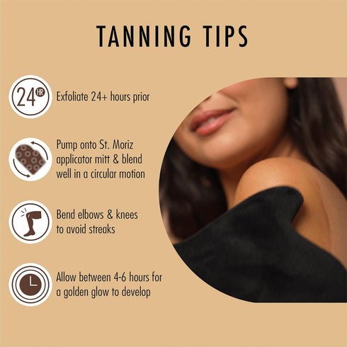 St Moriz Professional Medium Self Tanner Mousse, Sunless Instant Tanning Foam with Aloe Vera & Vitamin E