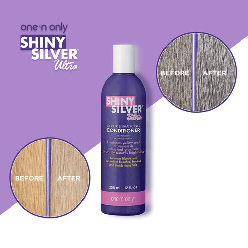 Shiny Silver Conditioner Ultra Color Enhancing, 12 Ounce, 2 Pack (354ml)