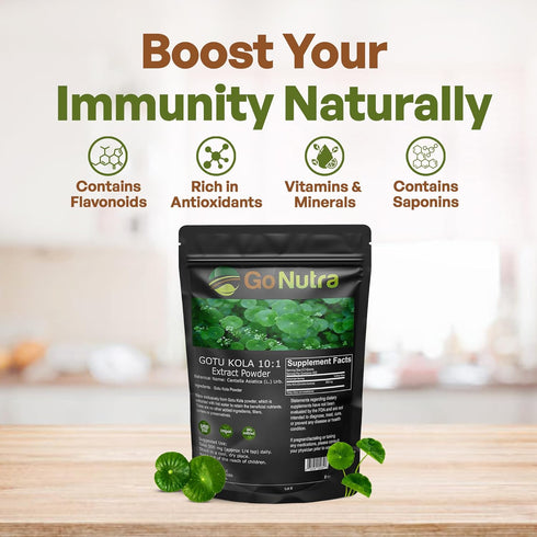 Gotu Kola 10:1 Extract Powder (8 oz) - Centella Asiatica, Gluten Free, Non-GMO Ayurvedic Herbal Supplement