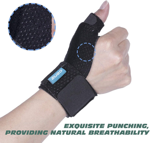 Compression Reversible Thumb & Wrist Stabilizer Splint (Improved Version) for Pain Relief, Carpal Tunnel, S-M,