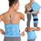 REVIX Gel Ice Pack for Back Injuries and Pain Relief - Soft Plush Lining Ice Wrap (16 × 9 ")