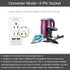 Upgraded 2000W 220V to 110V Voltage Converter, Step Down for Hair Dryer, Straightener, Curling Iron, with 2-Port USB