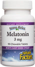 Stress-Relax Melatonin 3 mg by Natural Factors, Natural Sleep Aid, Resets Sleep-Wake Cycle, 90 Chewable Tablets,