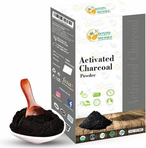 Activated Charcoal Powder - 8 oz Food Grade Natural Detoxifier for Digestive Health and Teeth Whitening