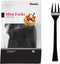 Jacent 48 Count Black Mini Appetizer Forks - 1-Pack