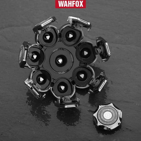 WAHFOX 8 Blades Head Shaver Replacement Blades for Electric Shaver, 8D Head Blade