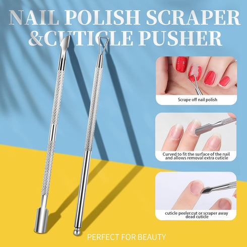 Teenitor Soak Off Bowl Nail Soaking Bowl, Acetone Proof Gel Polish Remover Tools with Cuticle Pusher