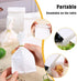 VGOODALL 50PCS Small White Paper Bags for Lunch, Snack Bags for DIY Crafts Baby Shower Wedding Party Favors