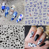 Cute Cow Nail Art Stickers, 3D Self-Adhesive Cartoon Cow Nail Decals for Women Girls Manicure Tips DIY Animal Art