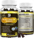Black Seed Oil & Sea Moss Gummies, Organic Irish Sea Moss with Black Seed Oil, Immune Support, Joints, Digestion