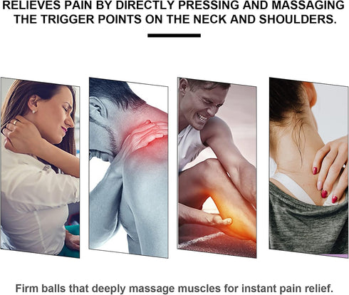 Sanyam 3pcs Neck Manual Massager Multi- functional Neck Massager Portable Neck Massager