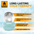Sparthos Cold Massage Roller Ball, Fitness Cryosphere Massager for Muscle, Face, Body - Mint, 54mm