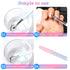 Nail Art Clean Up Brush, 2Pcs Round & Angled Nail Polish Brushes for Professional Nail Art Design