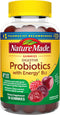Nature Made Digestive Probiotics and Energy B12 Gummies - 50 Probiotic Gummies, 25 Day Supply