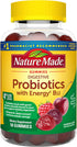 Nature Made Digestive Probiotics and Energy B12 Gummies - 50 Probiotic Gummies, 25 Day Supply