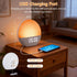 LUMLLSAJI 24 17 Dimmable Sunrise Alarm Clock, White Noise Sound Machine, Gentle Alarm Clocks for Bedrooms, Natural