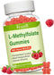 Sugar Free L-Methylfolate 15mg Gummies with Methyl B12 - 60 Count Folate Supplement for Mood, Brain Health, Immune
