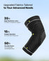 Elbow Compression Sleeve 2 Pack, High Elastic Brace for Tendonitis and Tennis Elbow, Pain Relief for Women & Men, Black