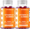Vitamatic 2 Pack Vitamin D3 Gummies - 5000 IU Per Gummy, 120 Count for Healthy Bones, Teeth, Mood