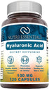 Hyaluronic Acid Dietary Supplement - 100 mg, 120 Capsules for Joint Health