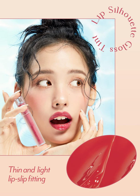 I'M MEME Lip Silhouette Gloss Tint - 09 Y2K Fuchsia, Highly Pigmented, Long Lasting, Hydrating, Glossy Finish, 4g Makeup