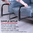 Setup Impresa Arm Chair Stand Assist Rail - Black, Modern, Solid, S-Shape - Heavy Duty Adjustable Chair Support Stand