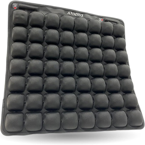 Air Inflatable Pressure Relief Seat Cushion for Wheelchair, Car, Office, Adjustable Firmness for Coccyx, Sciatica Pain