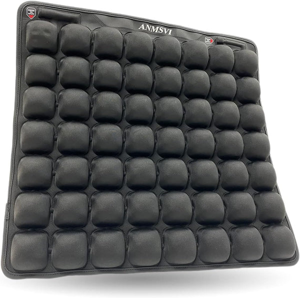 Air Inflatable Pressure Relief Seat Cushion for Wheelchair, Car, Office, Adjustable Firmness for Coccyx, Sciatica Pain