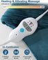 Shoulders,24"x35" 2 Massagers,Auto-shutoff,2 Settings,4 Vibrating Heating Pad for Neck and Large Heating Pads for Back