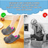 Warm Dark Gray Microfiber Slippers, Anti-slip Moccasin Shoes for Floor Dust Dirt Hair Mop Bedroom Home