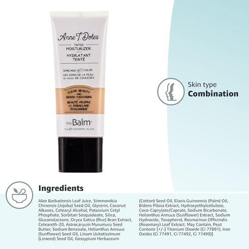 theBalm Anne T. Dotes Tinted Moisturizer, 26 (Medium Skin), 1 Fl Oz