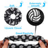 WILLBOND 20 Pcs Sports Scrunchies Gifts, Elastic Silk Satin Hairbands for Women Player Team Accessories (Volleyball)