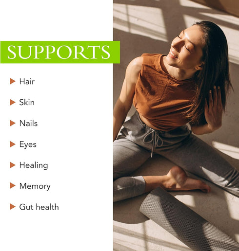 Immune 100 60 Zinc Supplement Natural Balance Supplements for Men & Women - Support Skin, Hair, Nails, & Overall