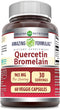 Amazing Nutrition Quercetin 800 Mg with Bromelain 165 Mg Veggie Capsules | Non-GMO, Gluten Free, Made in USA (60)