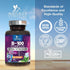 B Complex Vitamins with Folate, 120 Vegan Capsules, Energy, Brain & Immune Support for Women & Men