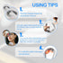 Electric Pulse Neck Massager with Heat for Pain Relief, 10 Modes, 15 Intensities, Cordless Intelligent Massager for