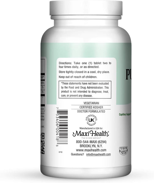 Maxi-Health Pure-C-Bio 600 with Bioflavonoids, 180 Tablets, Kosher