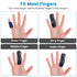 Finger Splint Set of 2, Trigger Finger Brace with 10 Nylon Sleeves for Sport Injuries and Swelling, Blue