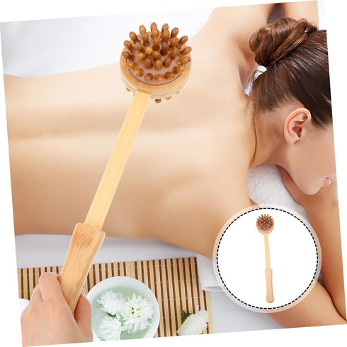 Hammer Multi-Functional Massage Portable Bamboo Acupoint Massager for Back Neck Body Relaxation for Muscle Relief