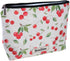 Makeup Bag Cherry Cosmetic Bag for Women, Aesthetic Toiletry Pouch Organizer for Travel Accessories Storage