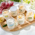 Set, 6 Pack 7oz Scented Candle Gift Natural Soy Wax Aromatherapy Candles, Coconut Vanilla Lemon Verbena Fresh Linen