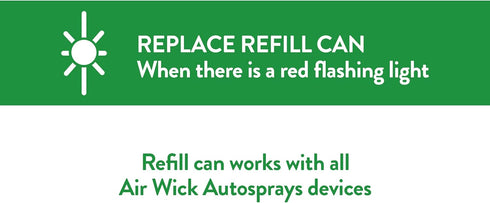 Air Wick Automatic Air Freshener Spray Refill, 1ct, Apple Cinnamon, Essential Oils for Odor Neutralization