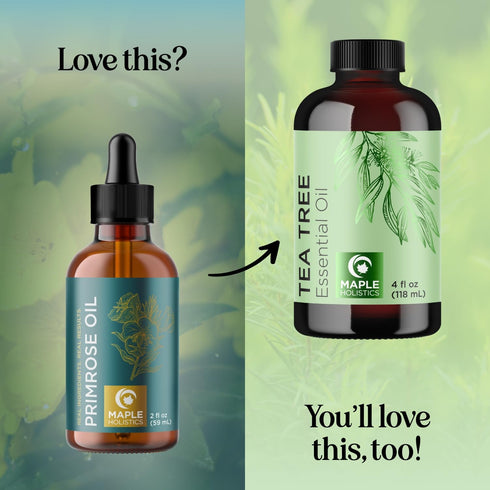 Pure Evening Primrose Oil for Skin, Cold Pressed Natural Face Moisturizer & Nourishing Hair Oil
