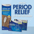 HealthWise Menstrual Pain Relief Bundle, 20Ct Menthol + Eucalyptus Period Patches, Heating Pad for Therapeutic Care