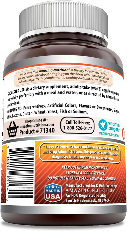 Amazing Formulas Berberine with Pure Ceylon Cinnamon 1200 Mg Per Serving | Premium Complex Supplement | 120 Count