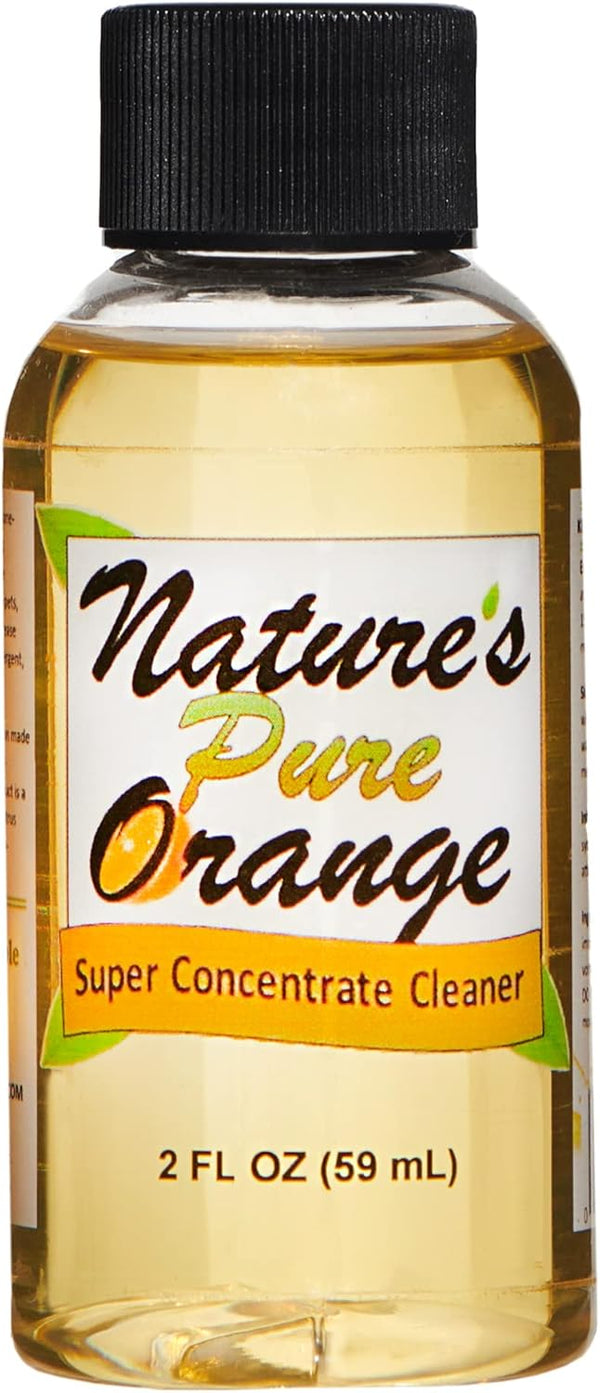 Natures Pure Orange Super Concentrate Cleaner (D-Limonene Extract, Citrus Cleaner, Degreaser, and Deodorizer) (2 oz)