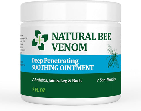 Original Natural Bee Venom Serum Joint & Muscle Cream, Fast Acting Relief for Back, Neck, Hands, Elbows, Feet, and More
