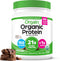 Orgain Organic Vegan Protein Powder, Creamy Chocolate Fudge - 21g Plant Protein, Low Net Carb, No Added Sugar, 1.02 lb