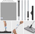 MR.SIGA 3 in 1 Pet Hair Removal Rubber Broom with Built-in Squeegee, 61 inch Adjustable Handle