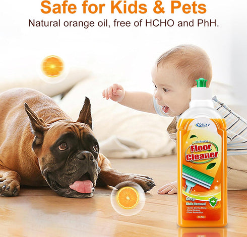 Harmless Wood Floor Cleaner for Mopping, Natural Non Toxic Pet-friendly Hard Floor Cleaner, to Original Wood Finish